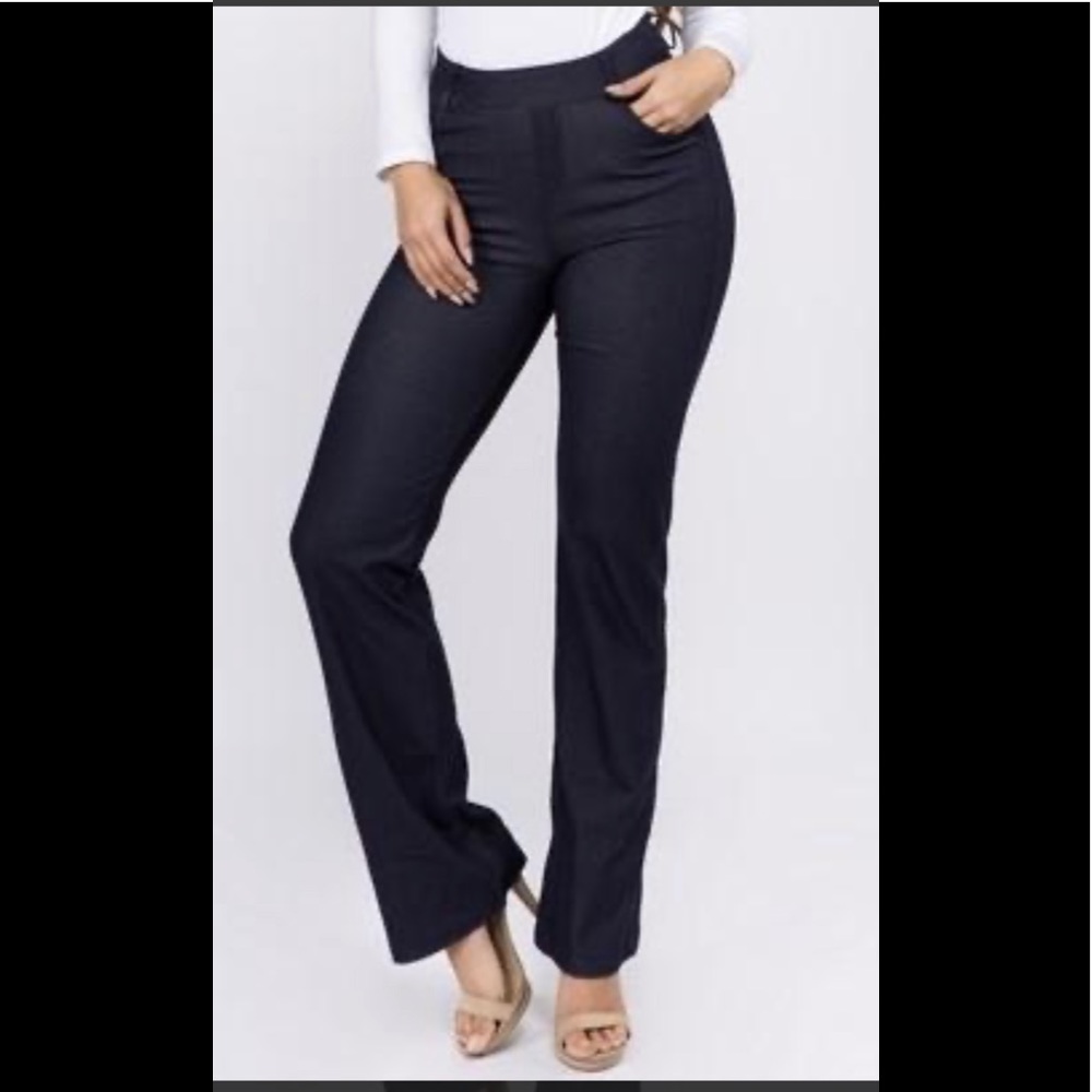 FlareLeg Boot Cut Jegging Navy Denim Jeans